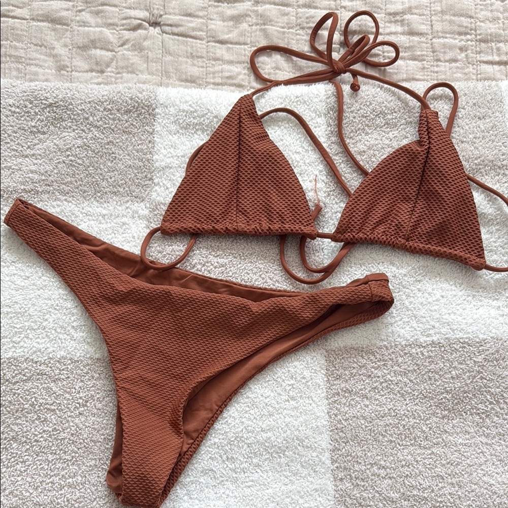 Stone Fox Swim rust Bikini Set